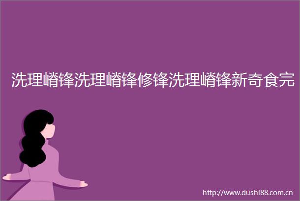 洗理嵴锋洗理嵴锋修锋洗理嵴锋新奇食完