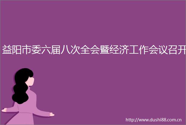 益阳市委六届八次全会暨经济工作会议召开