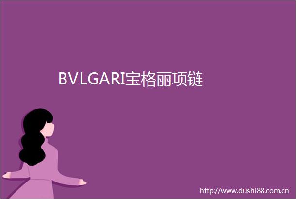 BVLGARI宝格丽项链