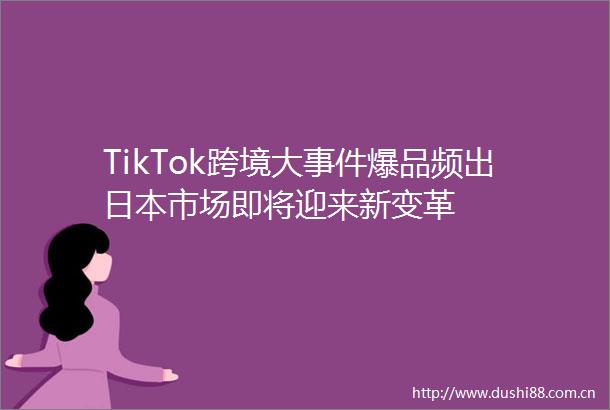 TikTok跨境大爆品频出市场即将迎来新变革
