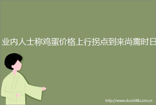 业内人士称鸡蛋价格上行拐点到来尚需时日