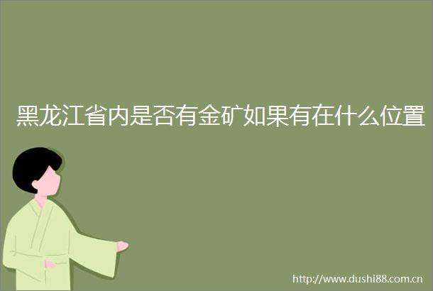 黑龙江省内是否有金矿如果有在什么位置