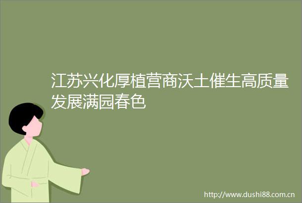江苏兴化厚植营商沃土催生高质量发展满园春色