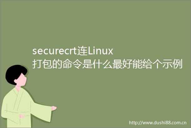 securecrt连Linux打包的命令是什么最好能给个示例