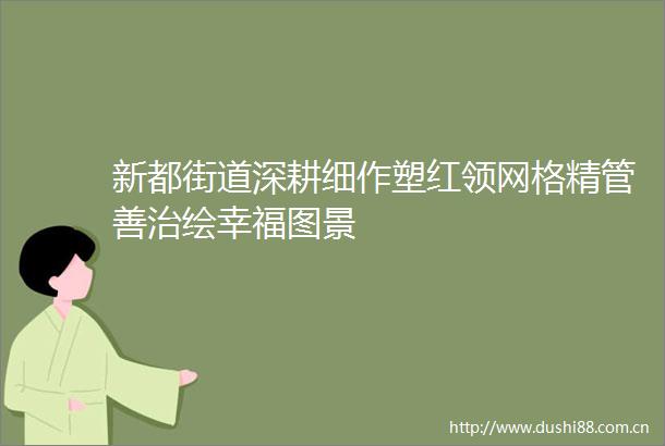 新都街道深耕细作塑红领网格精管善治绘幸福图景