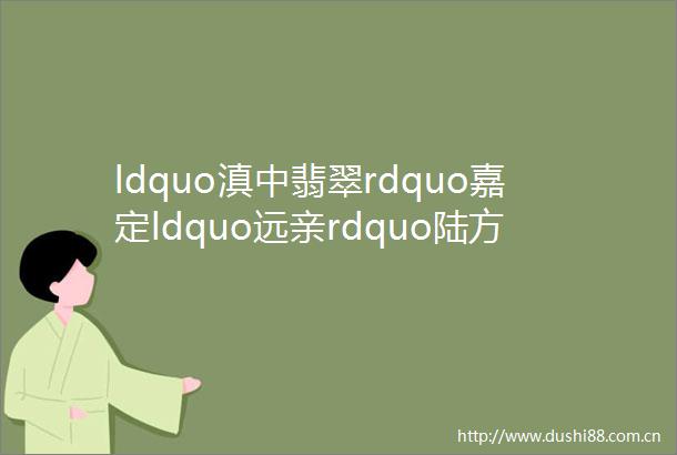 ldquo滇中翡翠rdquo嘉定ldquo远亲rdquo陆方舟率嘉定代表团千里ldquo走亲rdquo