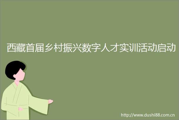西藏首届乡村振兴数字人才实训活动启动