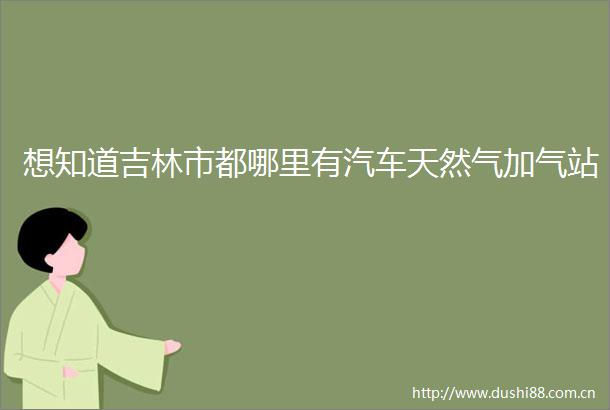 想知道吉林市都哪里有汽车天然气加气站