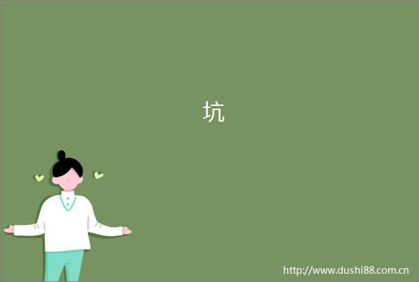 坑