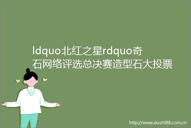 ldquo北红之星rdquo奇石网络评选总决赛造型石大投票