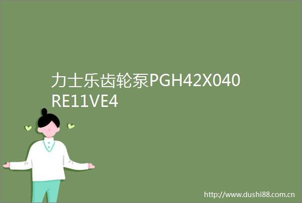 力士乐齿轮泵PGH42X040RE11VE4