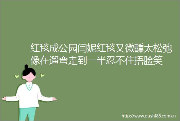 红毯成公园闫妮红毯又微醺太松弛像在遛弯走到一半忍不住捂脸笑