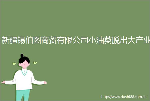 新疆锡伯图商贸有限公司小油葵脱出大产业
