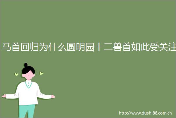 马首回归为什么圆明园十二兽首如此受关注