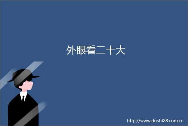 外眼看二十大