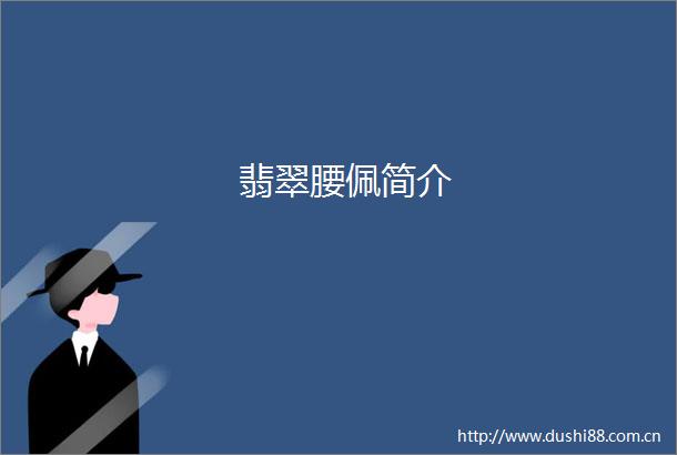 翡翠腰佩简介