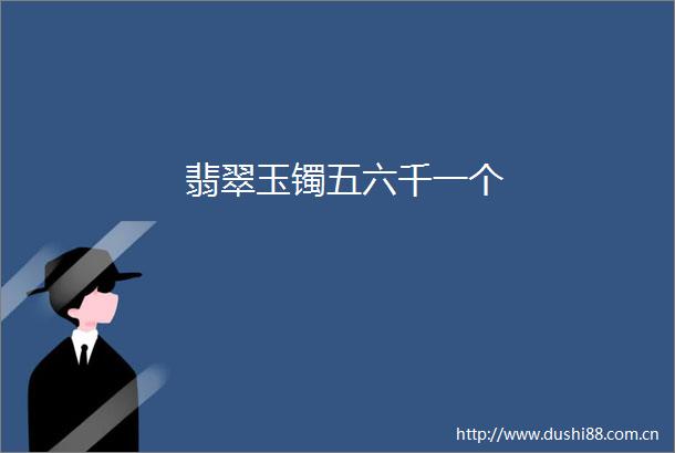 翡翠玉镯五六千一个
