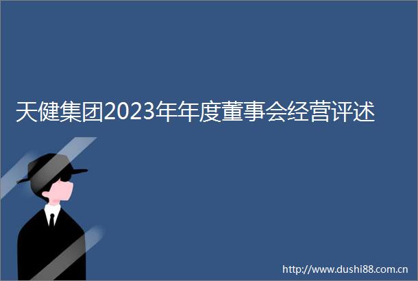 天健集团2023年年度董事会经营评述