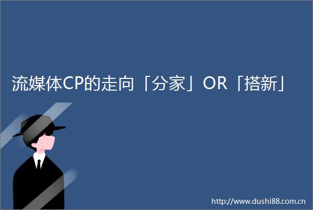 流媒体CP的走向「分家」OR「搭新」