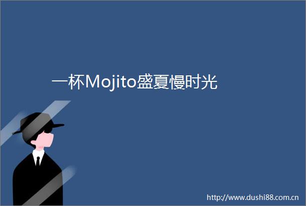 一杯Mojito盛夏慢时光