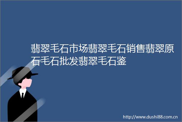 翡翠毛石市场翡翠毛石销售翡翠原石毛石批发翡翠毛石鉴