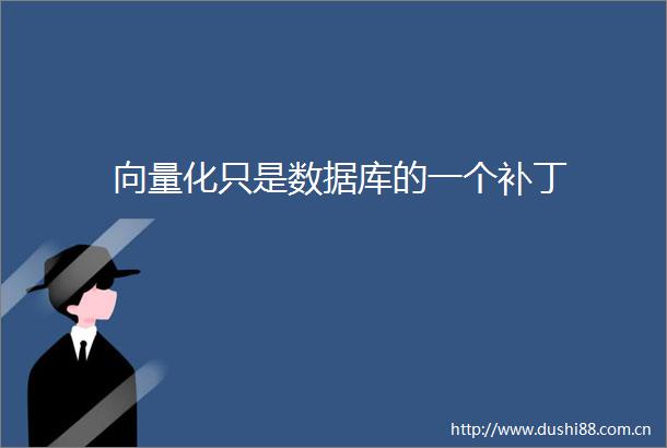 向量化只是数据库的一个补丁
