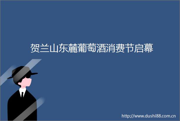 贺兰山东麓葡萄酒消费节启幕