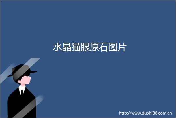 水晶猫眼原石图片