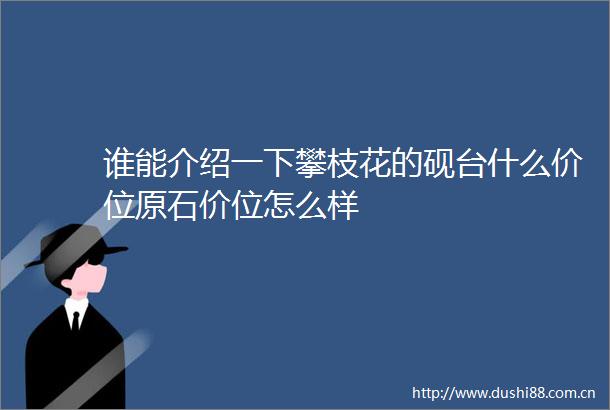 谁能介绍一下攀枝花的砚台什么价位原石价位怎么样