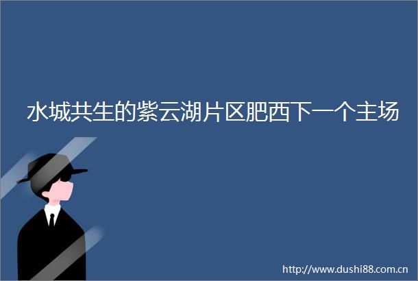 水城共生的紫云湖片区肥西下一个主场