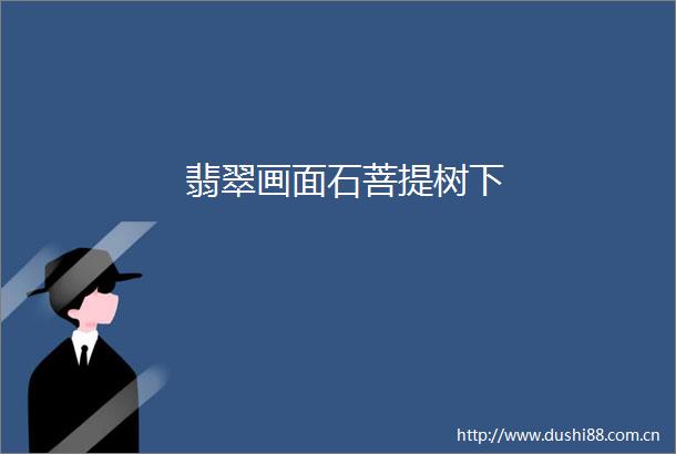 翡翠画面石菩提树下