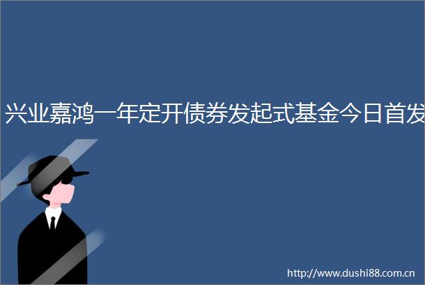 兴业嘉鸿一年定开债券发起式基金今日首发