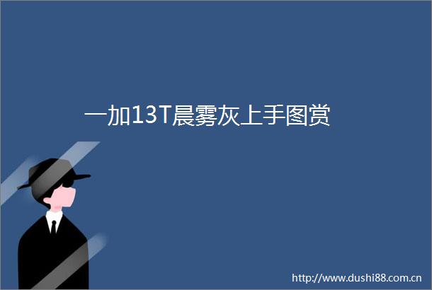一加13T晨雾灰上手图赏