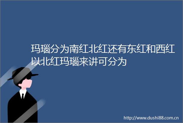 玛瑙分为南红北红还有东红和西红以北红玛瑙来讲可分为