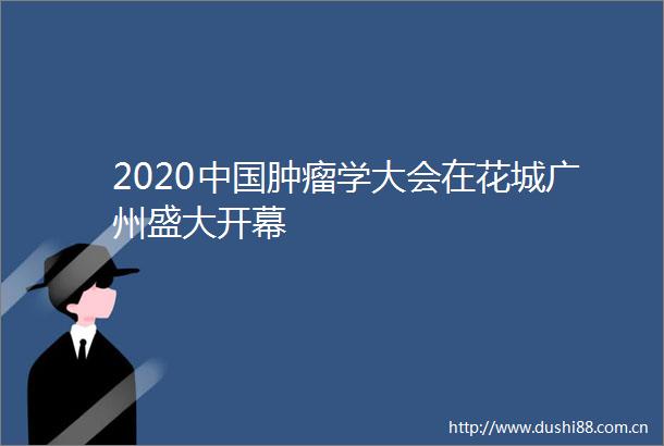 2020肿瘤学大会在花城广州盛大开幕
