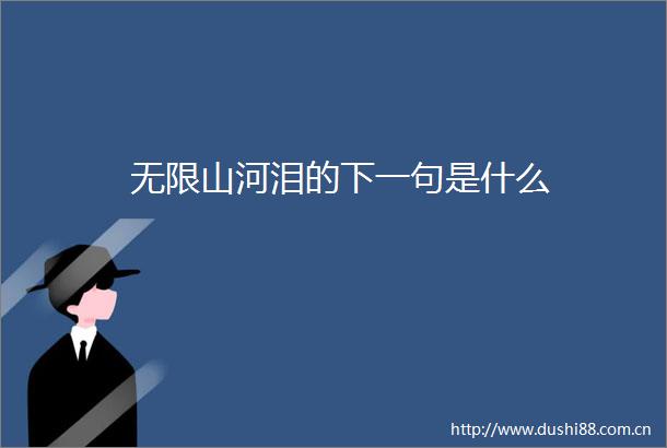 无限山河泪的下一句是什么