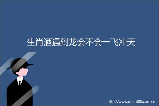 生肖酒遇到龙会不会一飞冲天