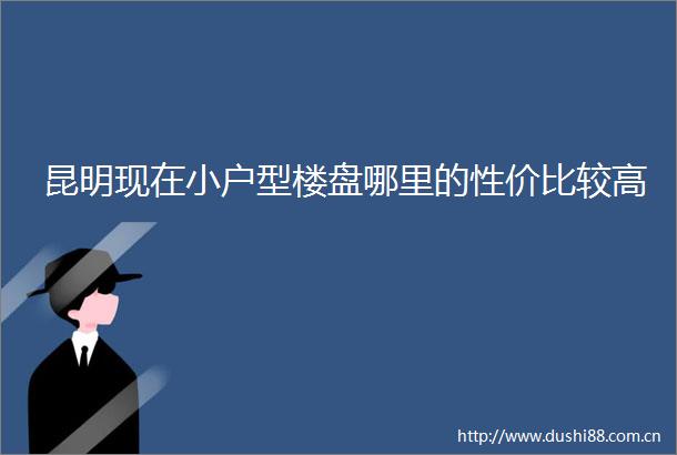 昆明现在小户型楼盘哪里的性价比较高