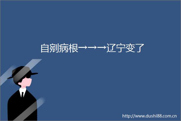 自剜病根→→→辽宁变了
