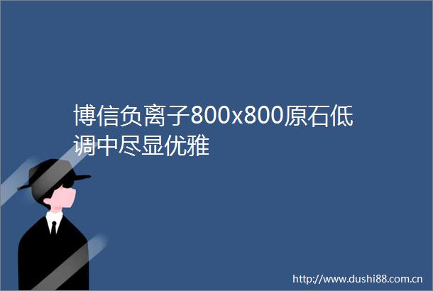 博信负离子800x800原石低调中尽显优雅