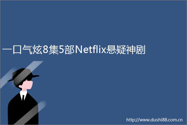 一口气炫8集5部Netflix悬疑神剧
