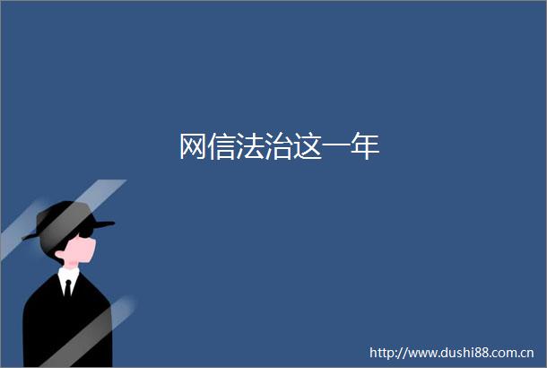 网信法治这一年