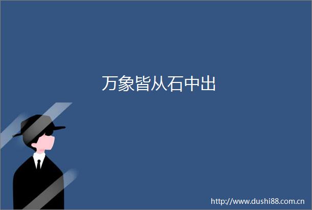 万象皆从石中出