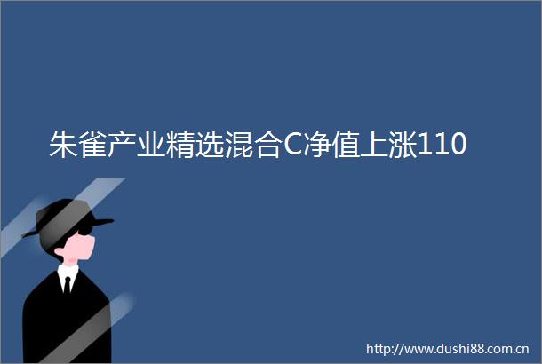 朱雀产业精选混合C净值上涨110