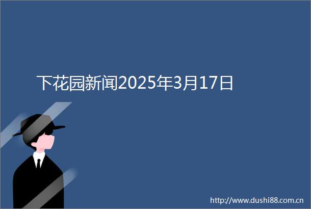 下花园新闻2025年3月17日