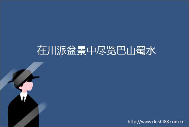 在川派盆景中尽览巴山蜀水