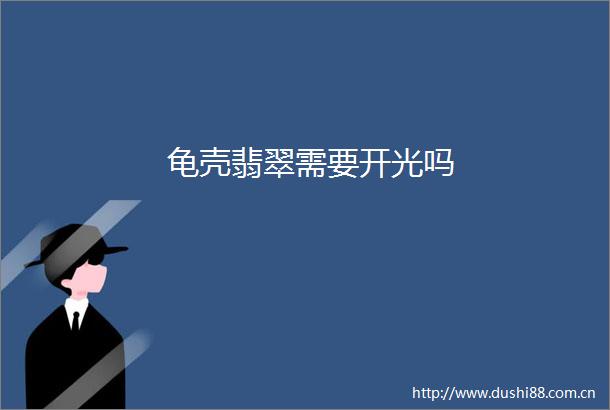 龟壳翡翠需要开光吗
