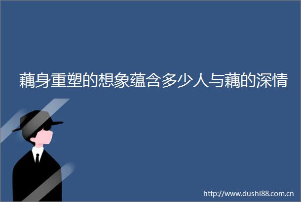 藕身重塑的想象蕴含多少人与藕的深情