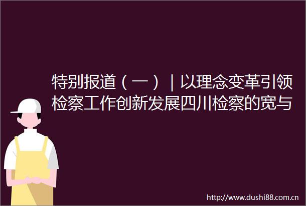 特别报道（一）｜以理念变革引领检察工作创新发展四川检察的宽与严