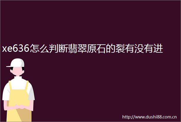 xe636怎么判断翡翠原石的裂有没有进
